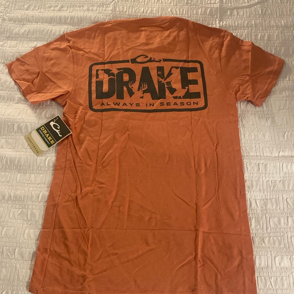 Drake Waterfowl Systems Orange Hunting T-Shirt